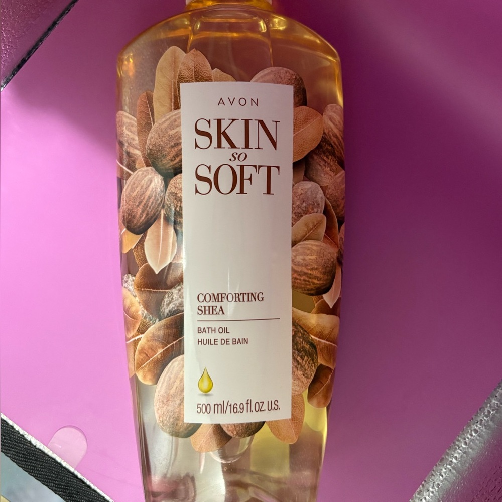 Avon Skin So Soft Comforting Shea Bath Oil - Golden Glow